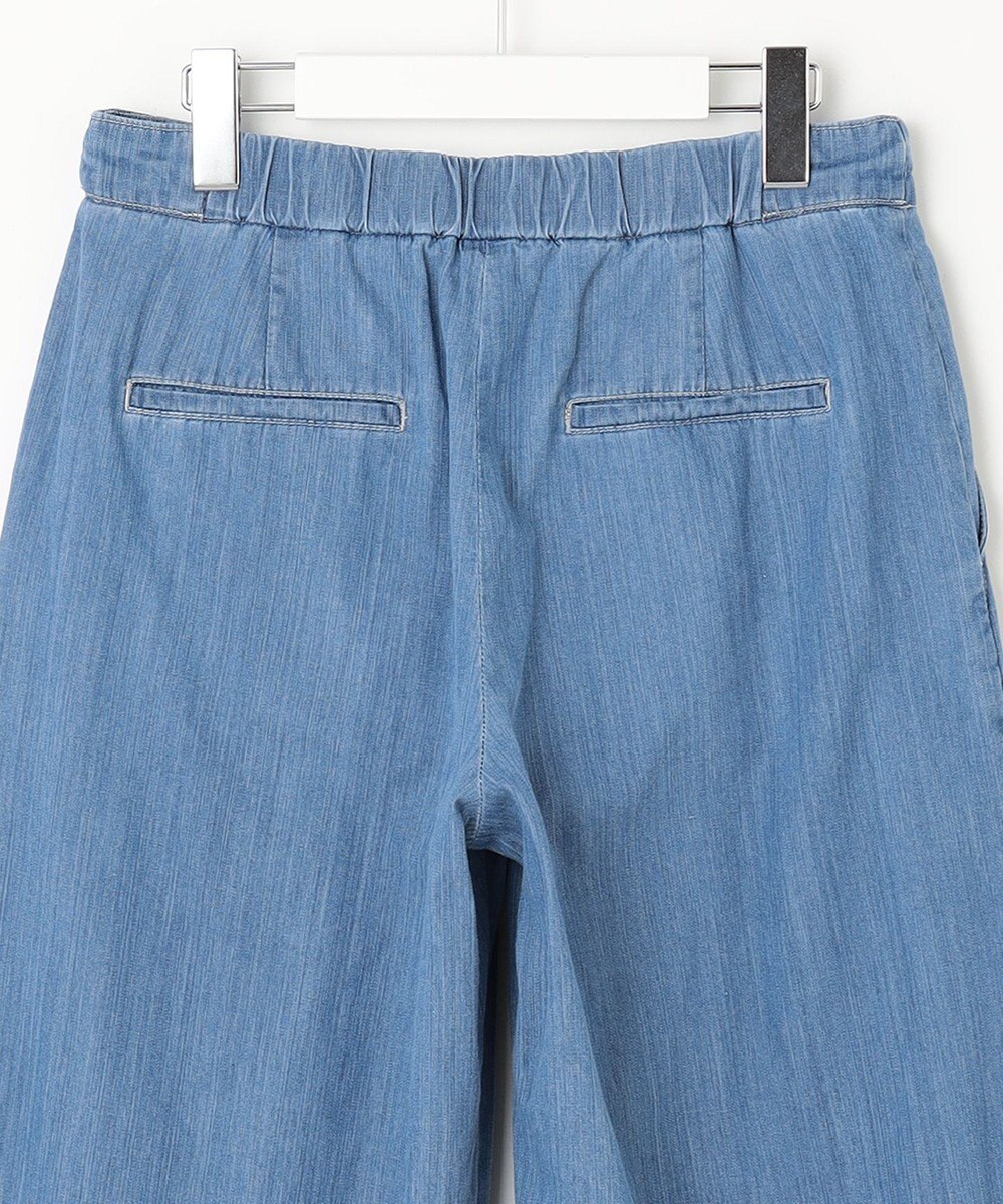 J.PRESS LADIES L 【洗える】5ozバージラコンパクト ワイド パンツ 