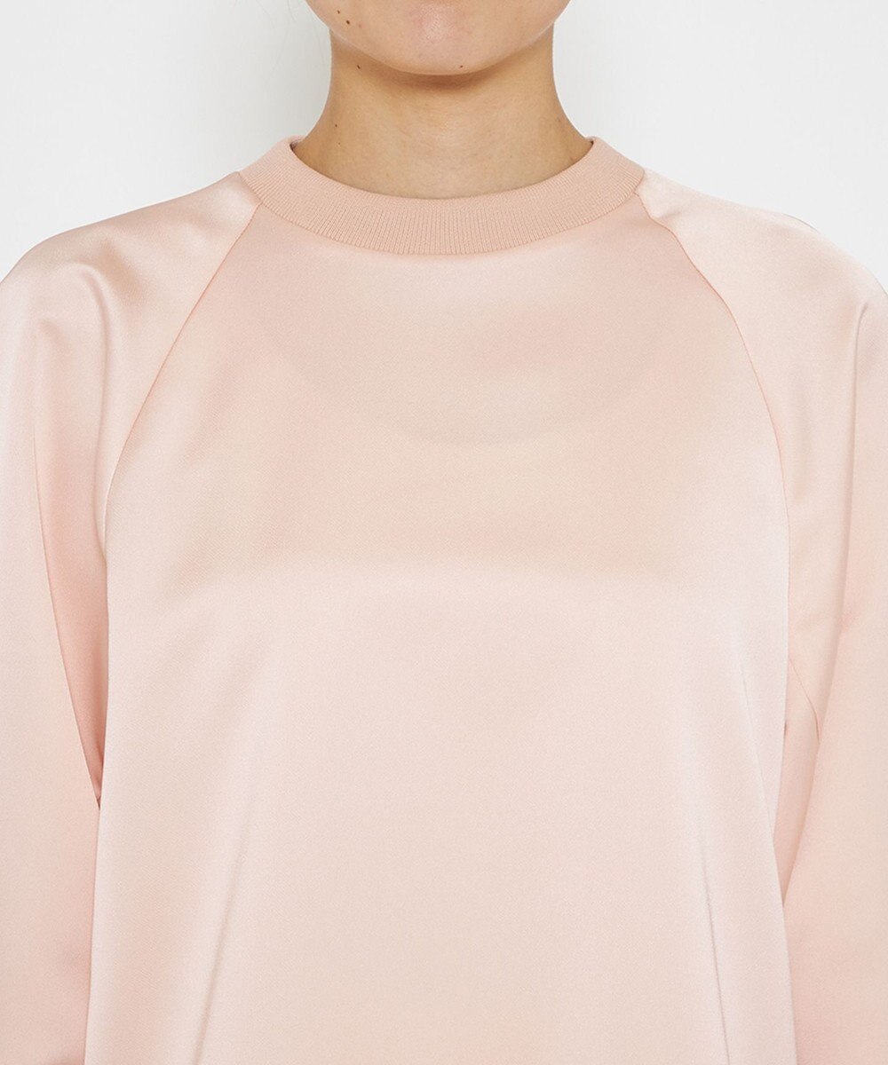 uncrave 【洗濯機洗い可】サテン ブラウス（uncrave WHITE） 