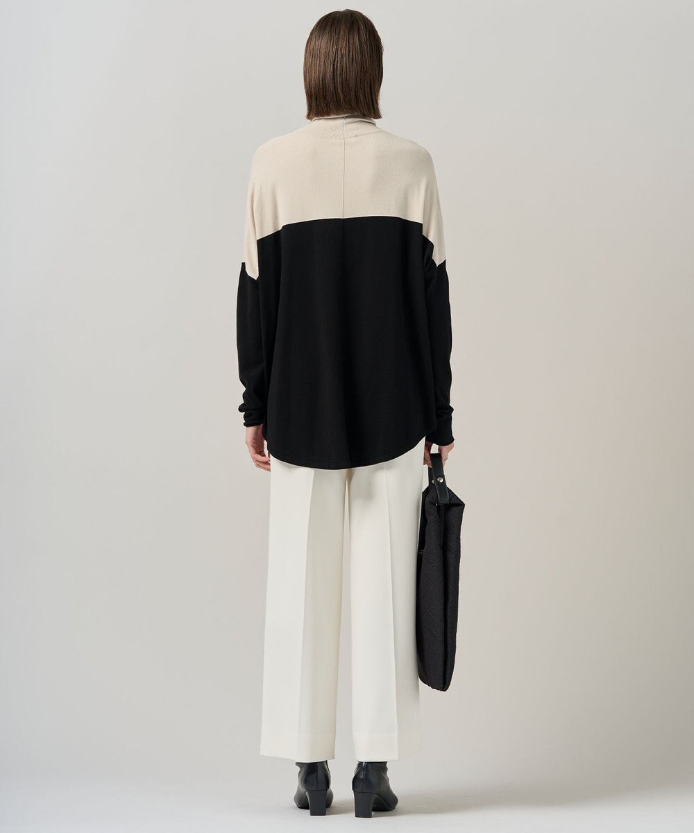 ICB L 【新色追加・WEB限定カラーあり】 ヴィスコースワイド タートルネックプルオーバー 