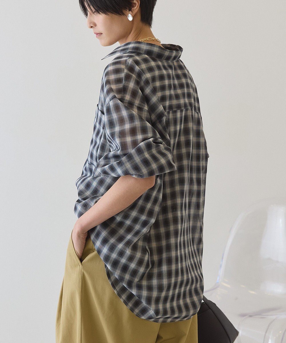 AMERICAN HOLIC シアーチェックシャツ 