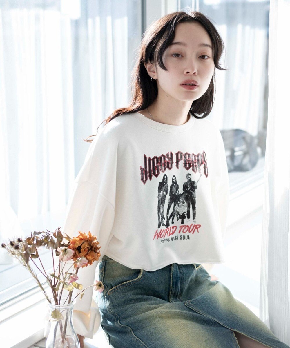 WEGO ヴィンテージライクショートスウェット 