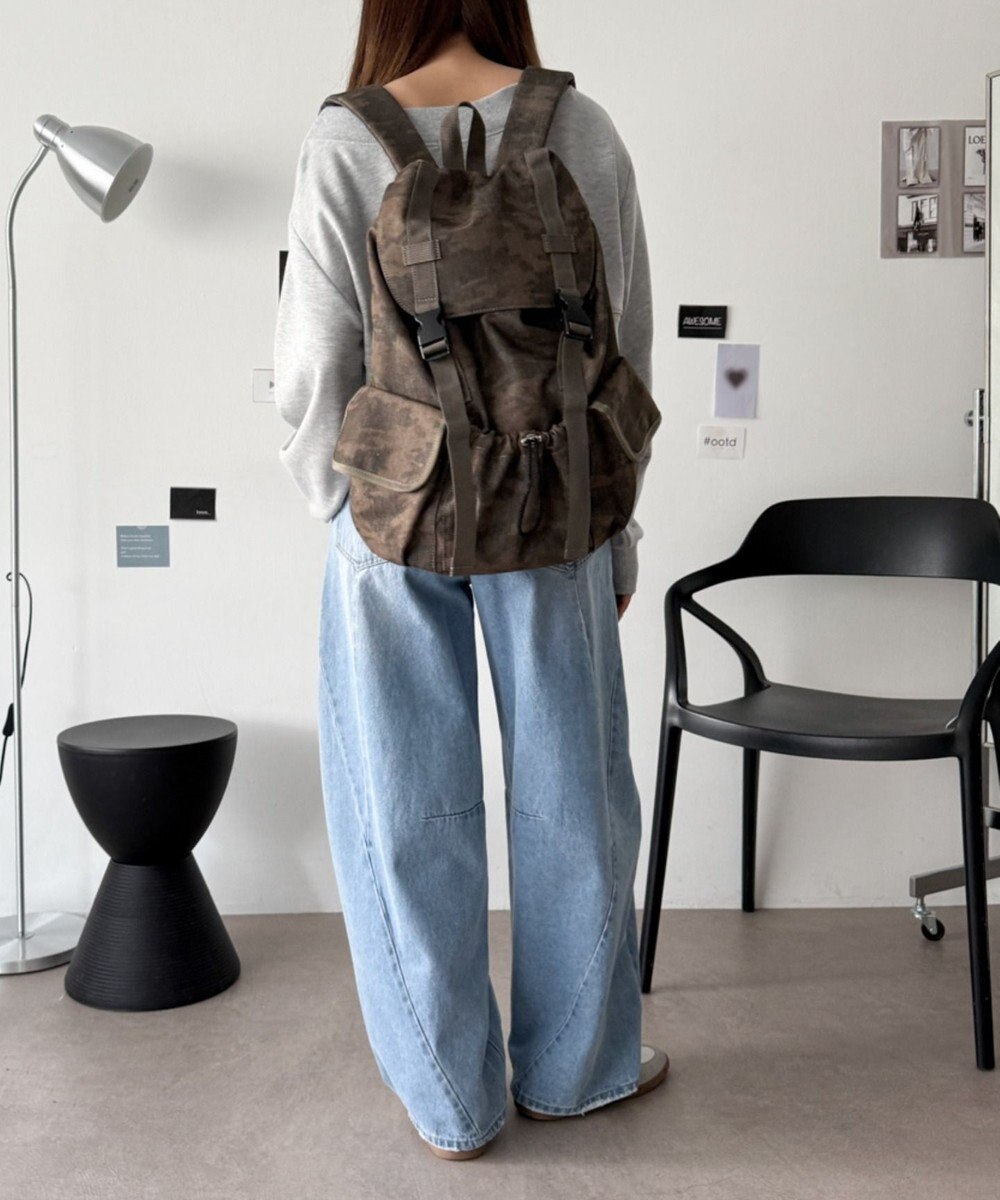 WEGO 【ユニセックス着用ITEM】3ポケットフラップリュック 