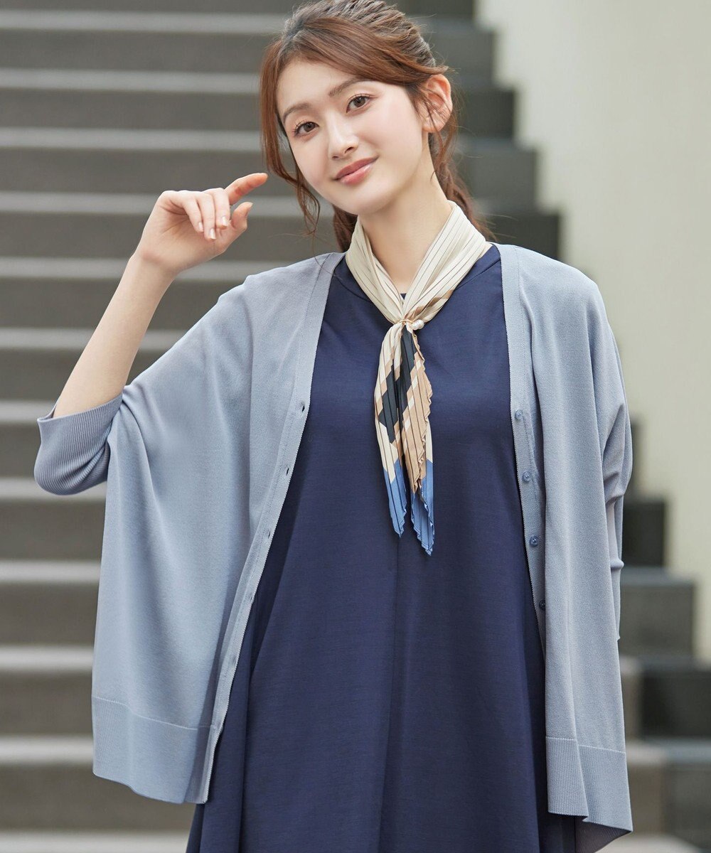 Tiaclasse L 軽やかニットドルマンカーディガン 