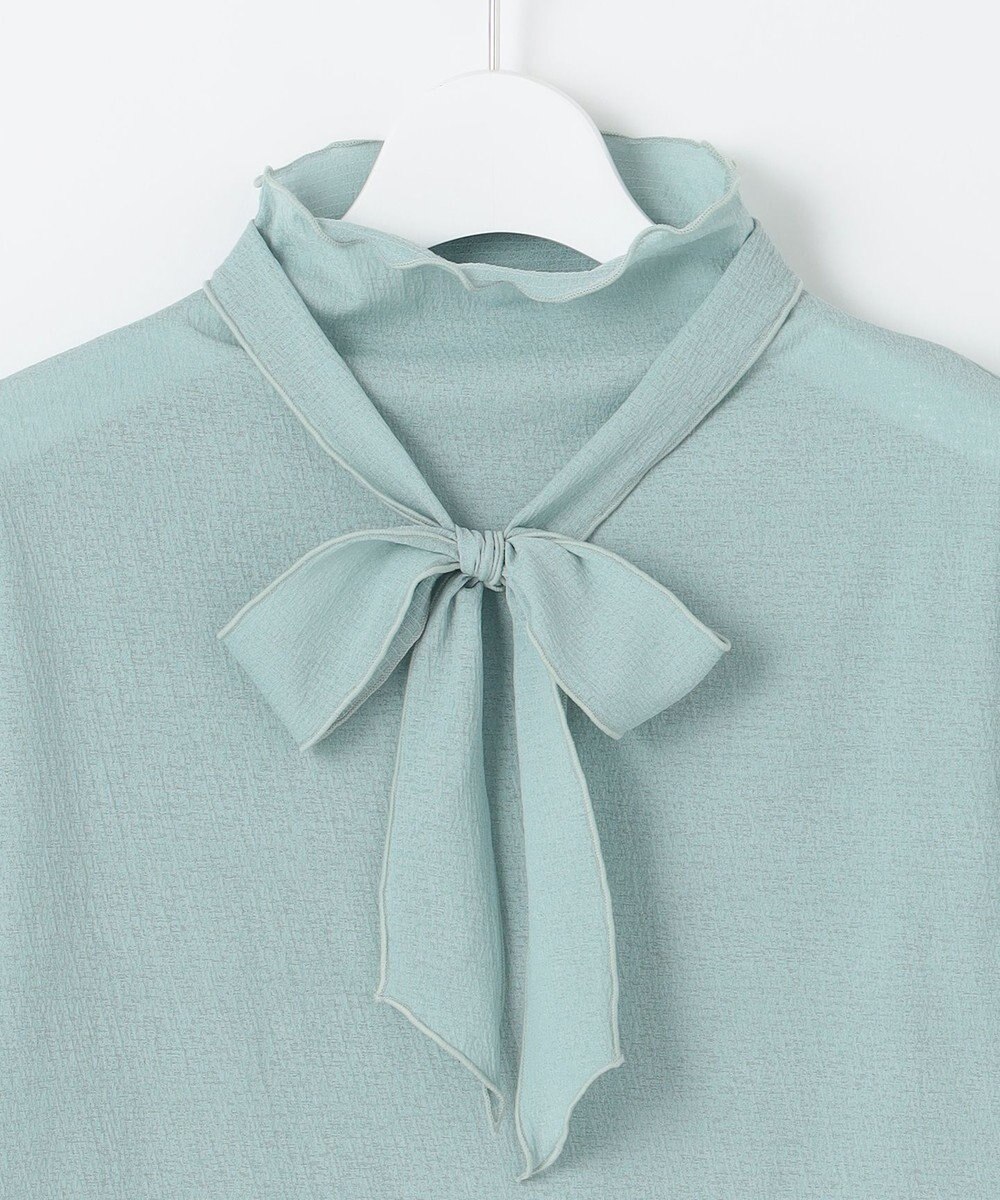 Feroux 【2WAY・洗える】リボンタイシアータートル カットソー 