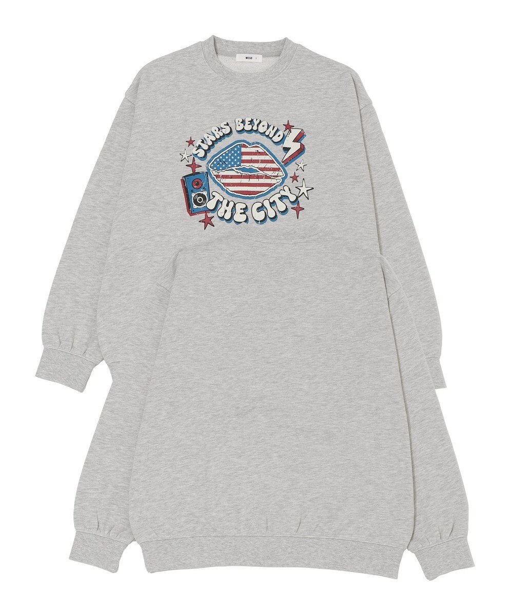 WEGO 【2025年秋冬新作/SMLXLサイズ展開/ユニセックス着用ITEM】アソートグラフィックプルオーバー 