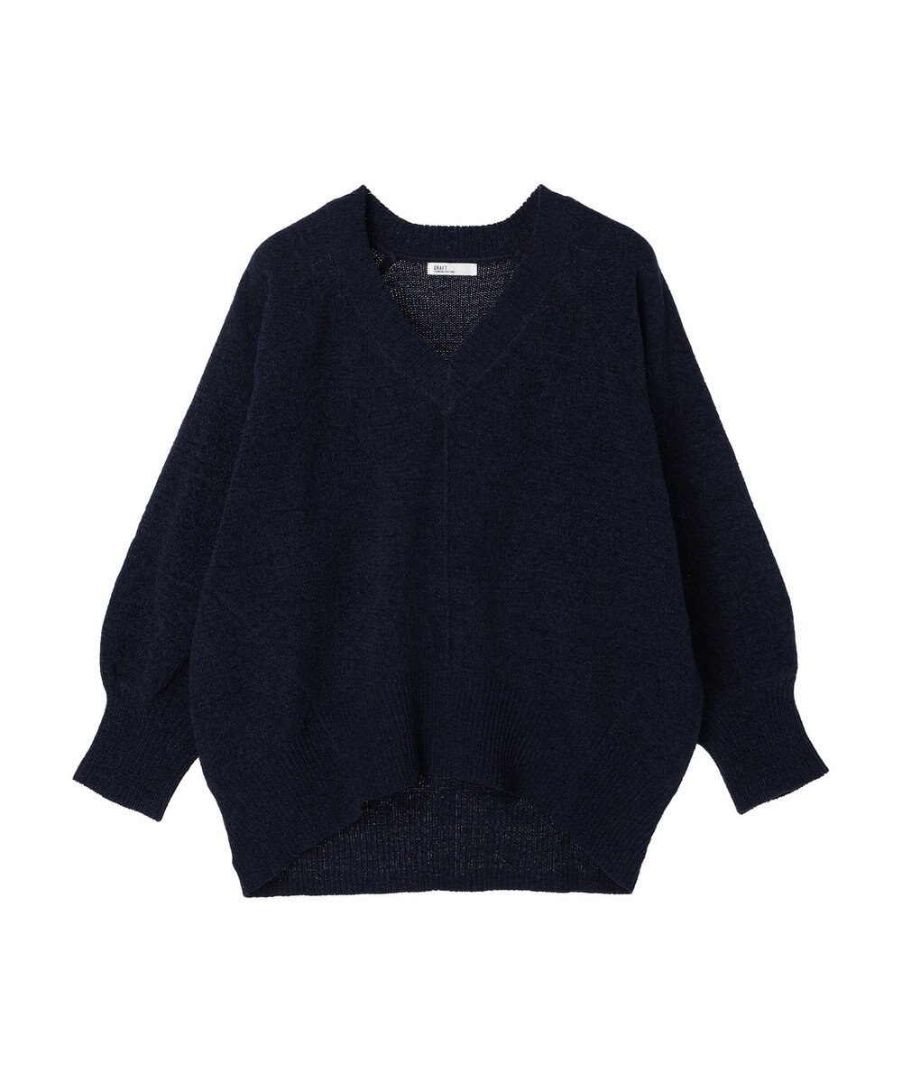 CRAFT STANDARD BOUTIQUE 洗えるコードモールＶネックプルオーバー 