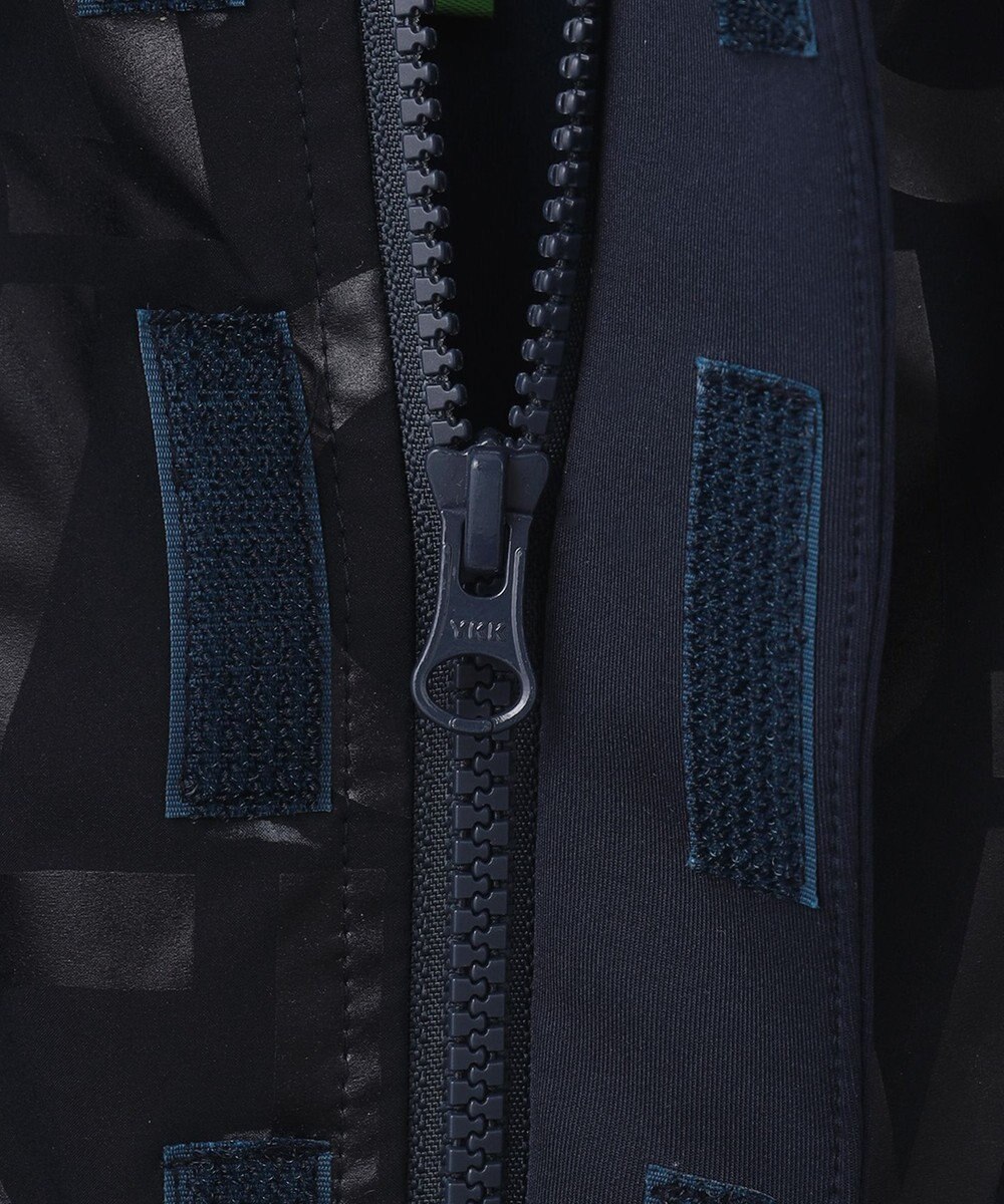 PW CIRCULUS 【MEN】【撥水/防風/ストレッチ】ロゴプリント ジップアップ フーデッド ブルゾン 