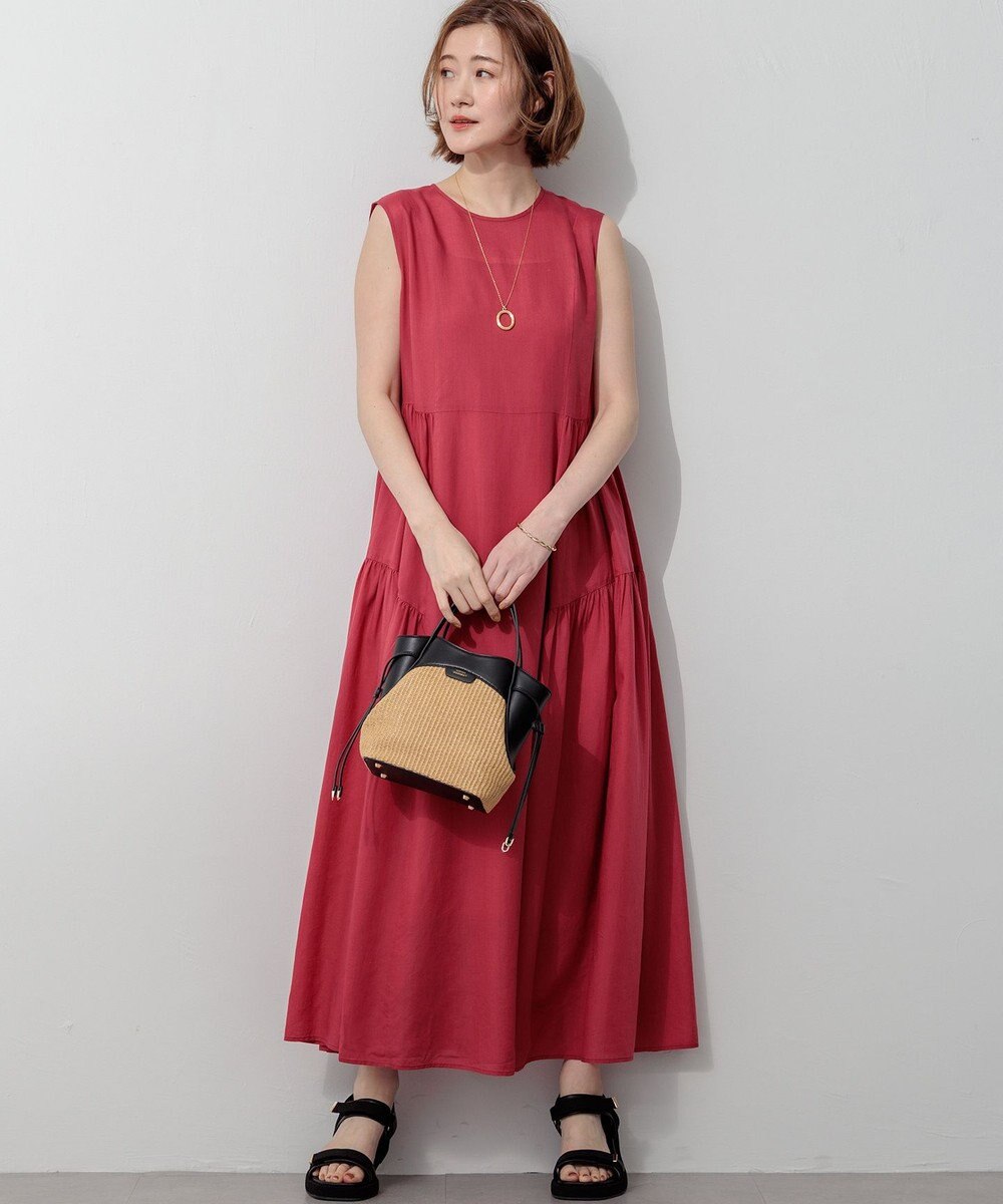 23区 【見上愛さん着用】ペーパーライクコンビ ショルダーバッグ (S) 