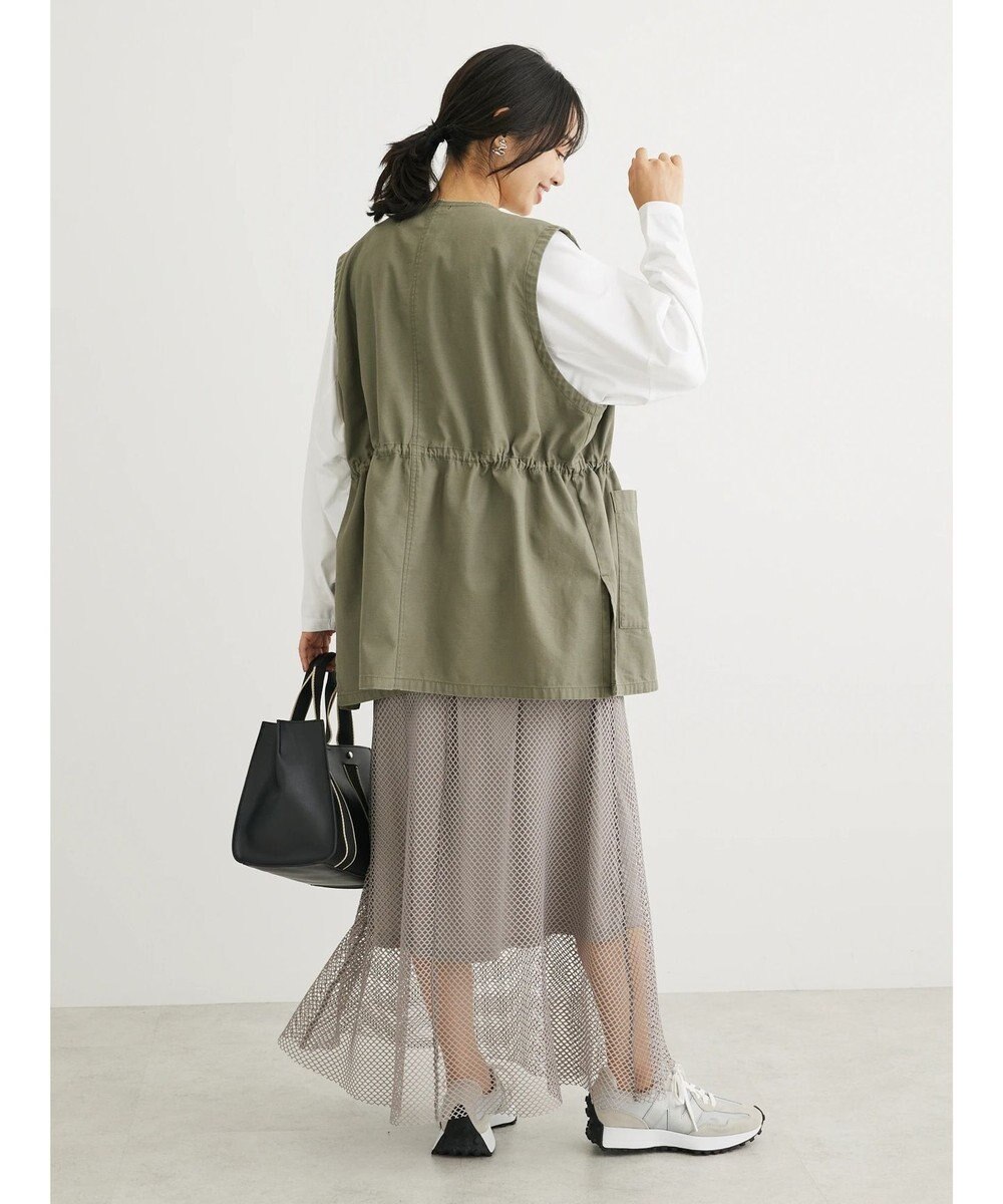 Green Parks ・ＳＵＧＡＲ　ＳＰＯＯＮ　ノーカラーミリタリーベスト 