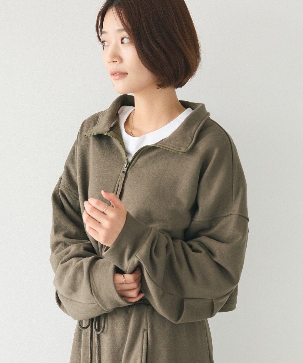 CRAFT STANDARD BOUTIQUE 【WEB限定】裏毛ダブルジップショートスウェット/24AW 
