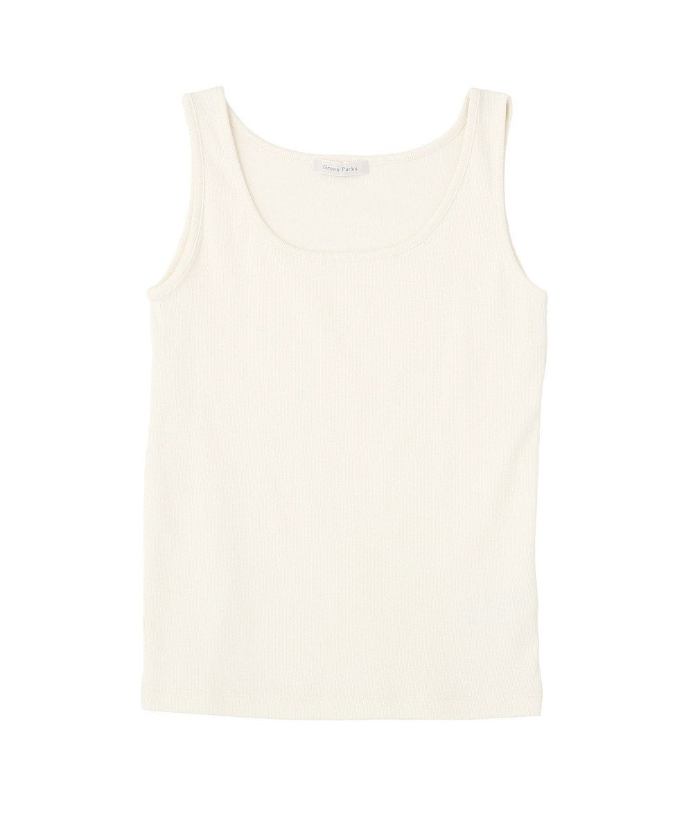 Green Parks 機能付テレコリブタンクトップ 