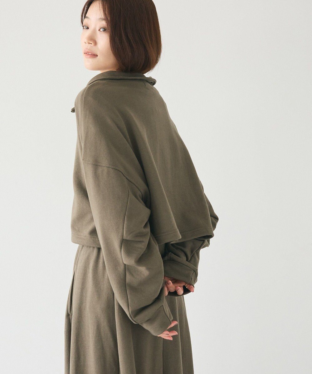 CRAFT STANDARD BOUTIQUE 【WEB限定】裏毛ダブルジップショートスウェット/24AW 