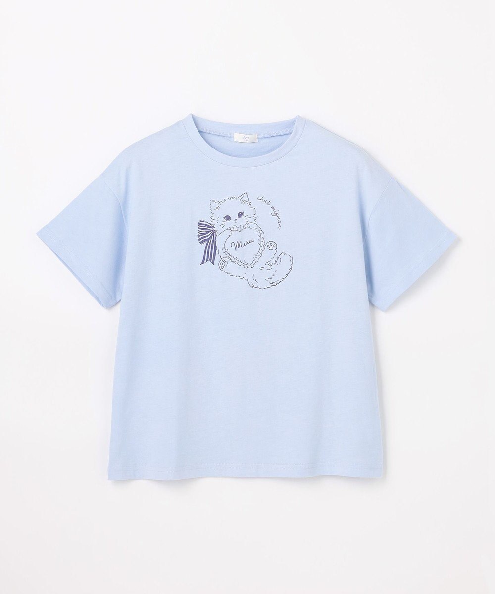 ANY KIDS 【綿100%/接触冷感】ひんやり オーバーサイズ アニマルTシャツ 