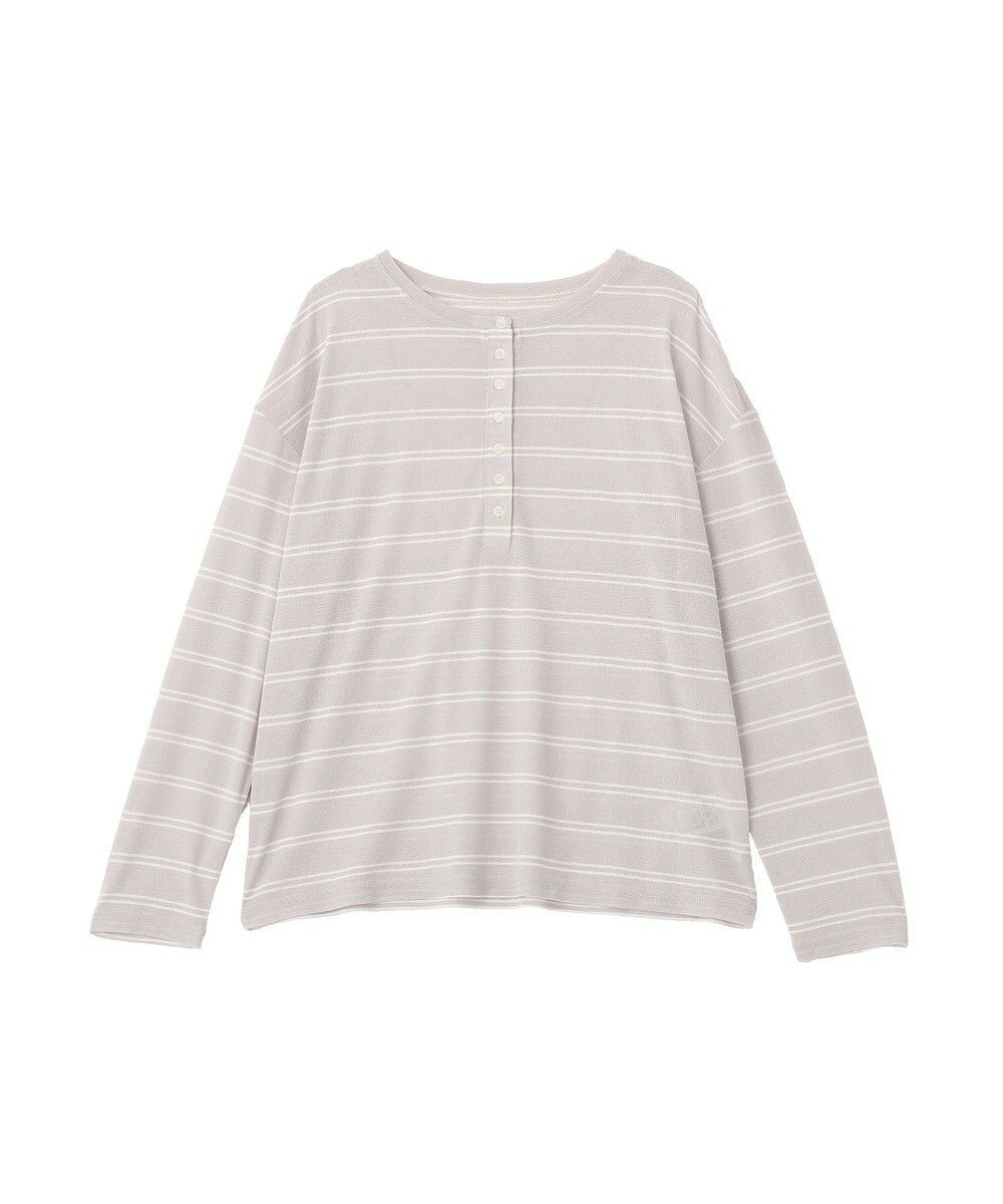 CRAFT STANDARD BOUTIQUE シアーボーダーヘンリーネックロンT 
