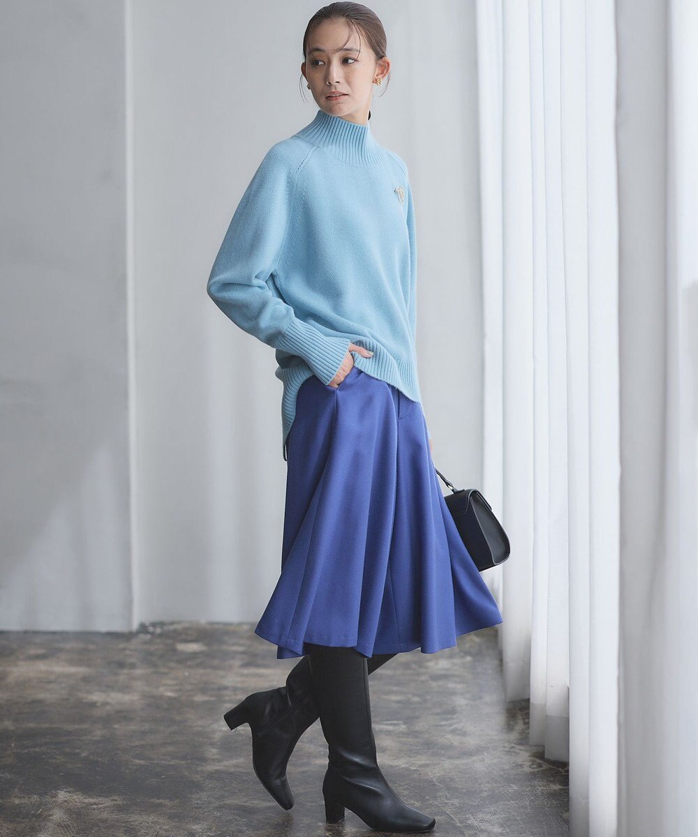 組曲 【8色展開・WEB限定】ウールカシミヤミックス ハイネック ニット 