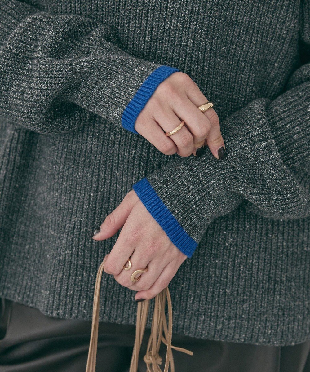 AMERICAN HOLIC 【WEB限定】配色ラインニットプルオーバー 