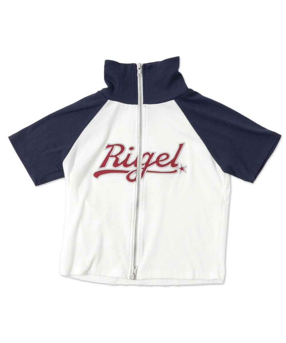 WEGO ダブルジップワッペンロゴラグランT 