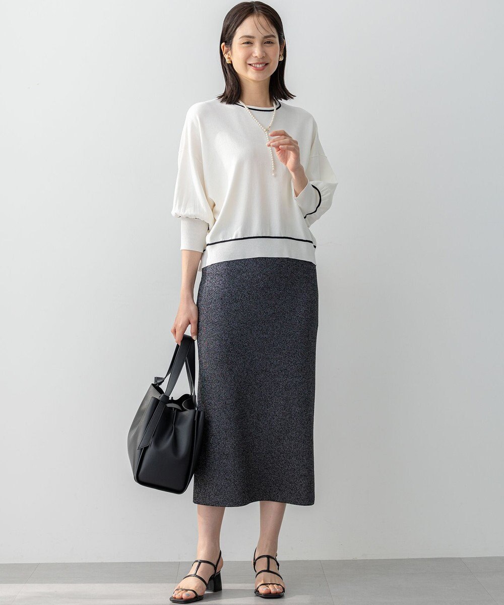 組曲 ドルマンスリーブ7分袖 ニットＴ 