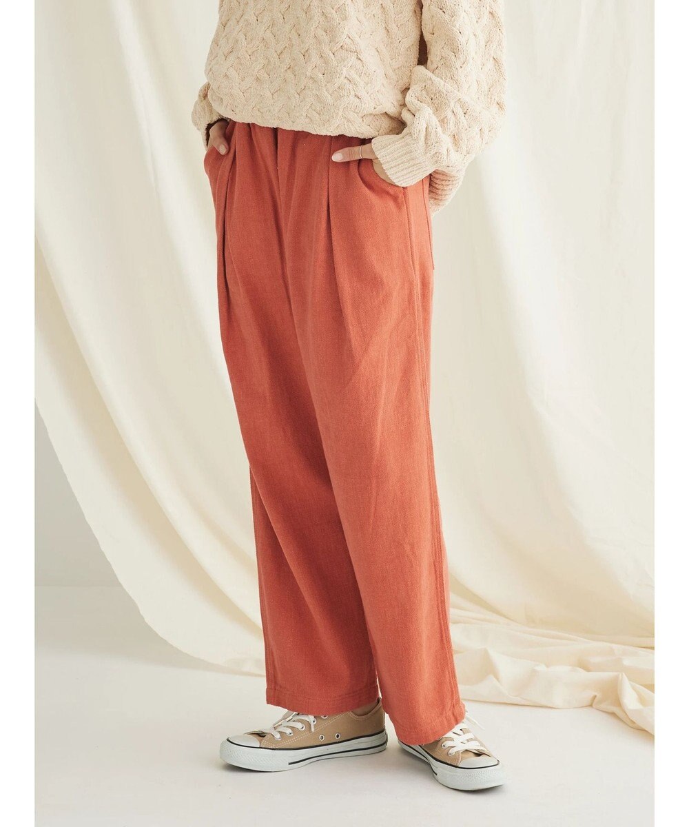 CRAFT STANDARD BOUTIQUE ピグメントツイル　Ｗタックリラックスパンツ 