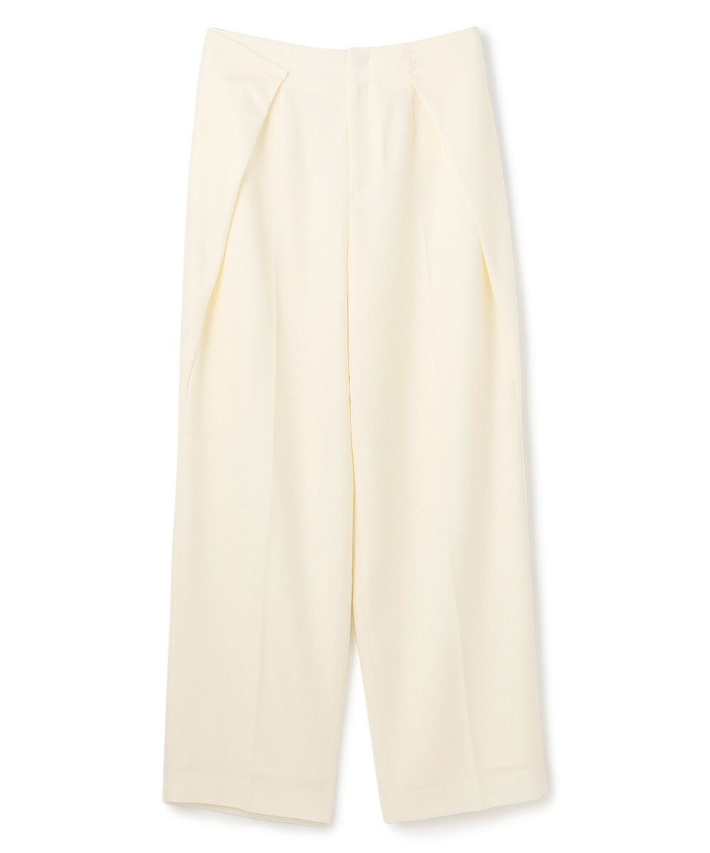 BEIGE， TERNES / 変形タックウールワイドパンツ 