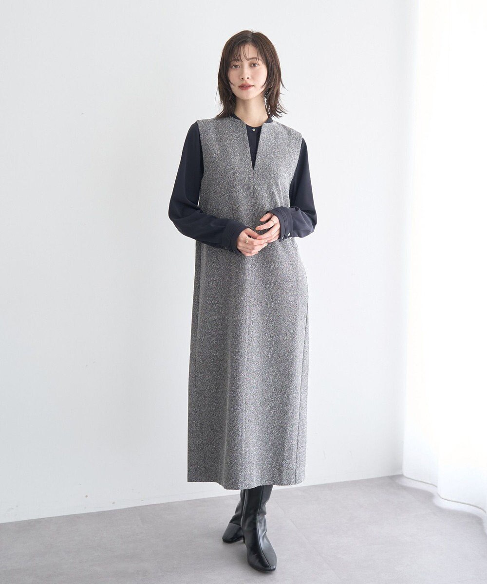 YECCA VECCA キーネックジャンスカ 