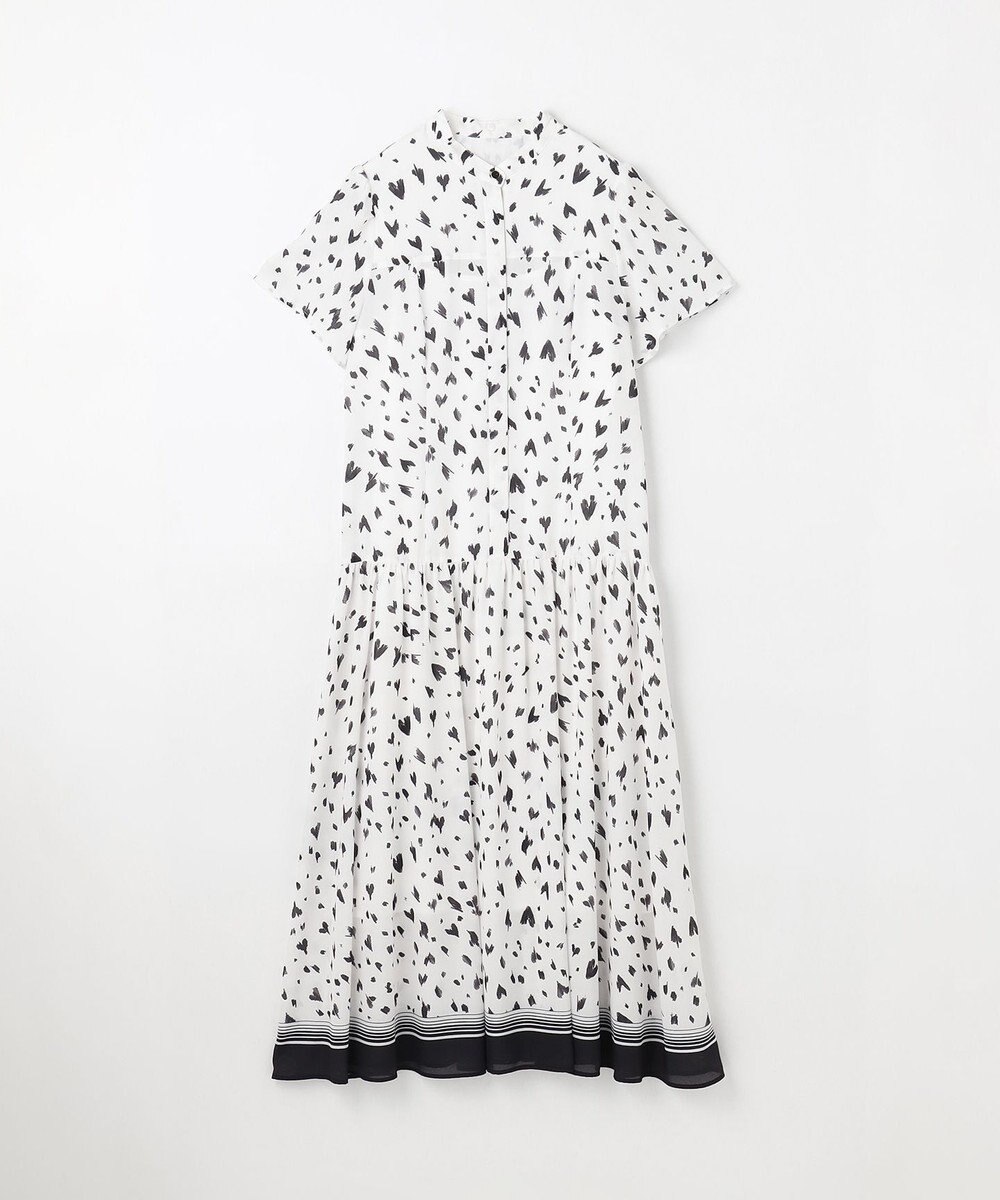 GRACE CONTINENTAL ハートレオパードプリントワンピース 