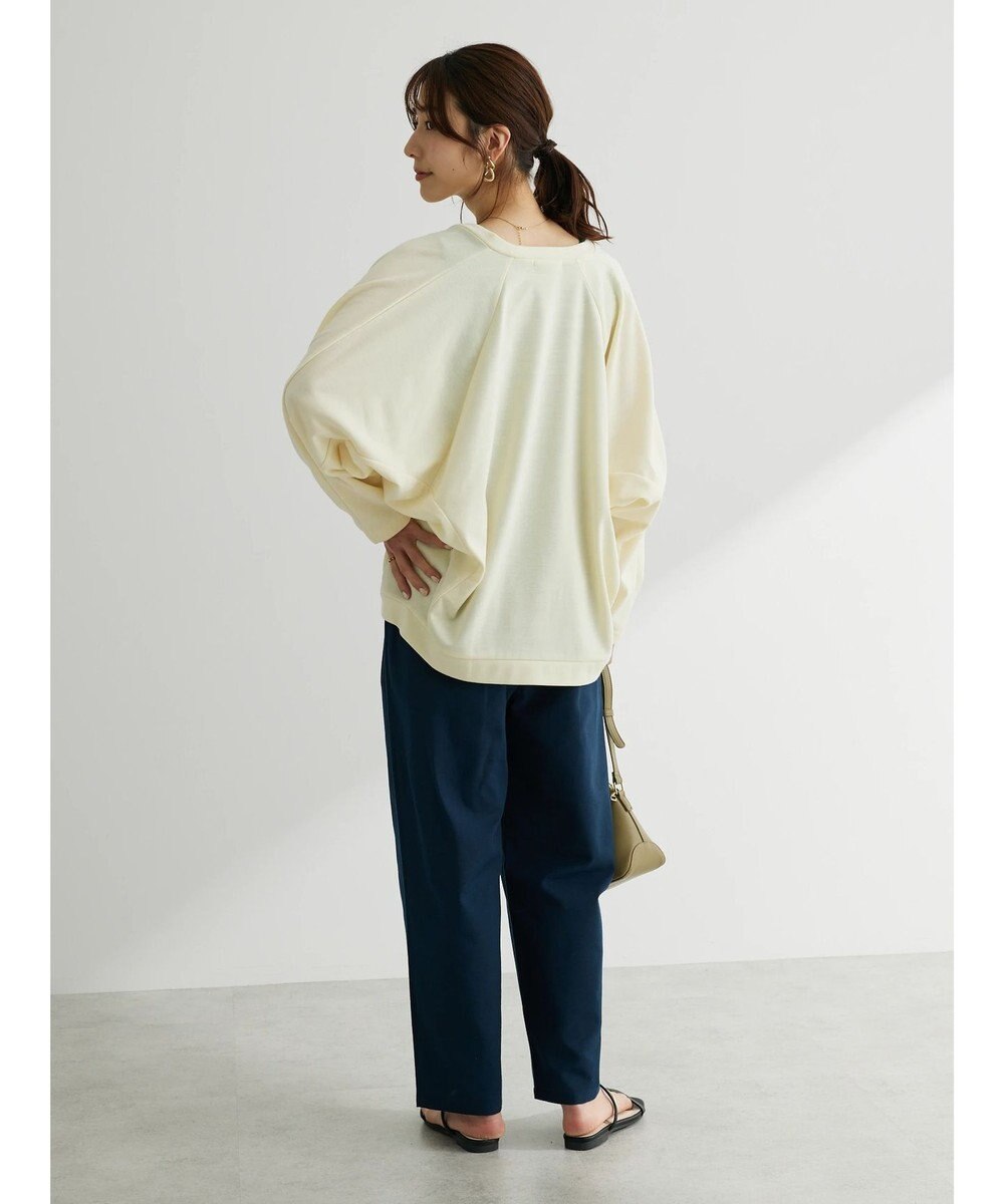 Green Parks 綿麻混タックテーパードパンツ 