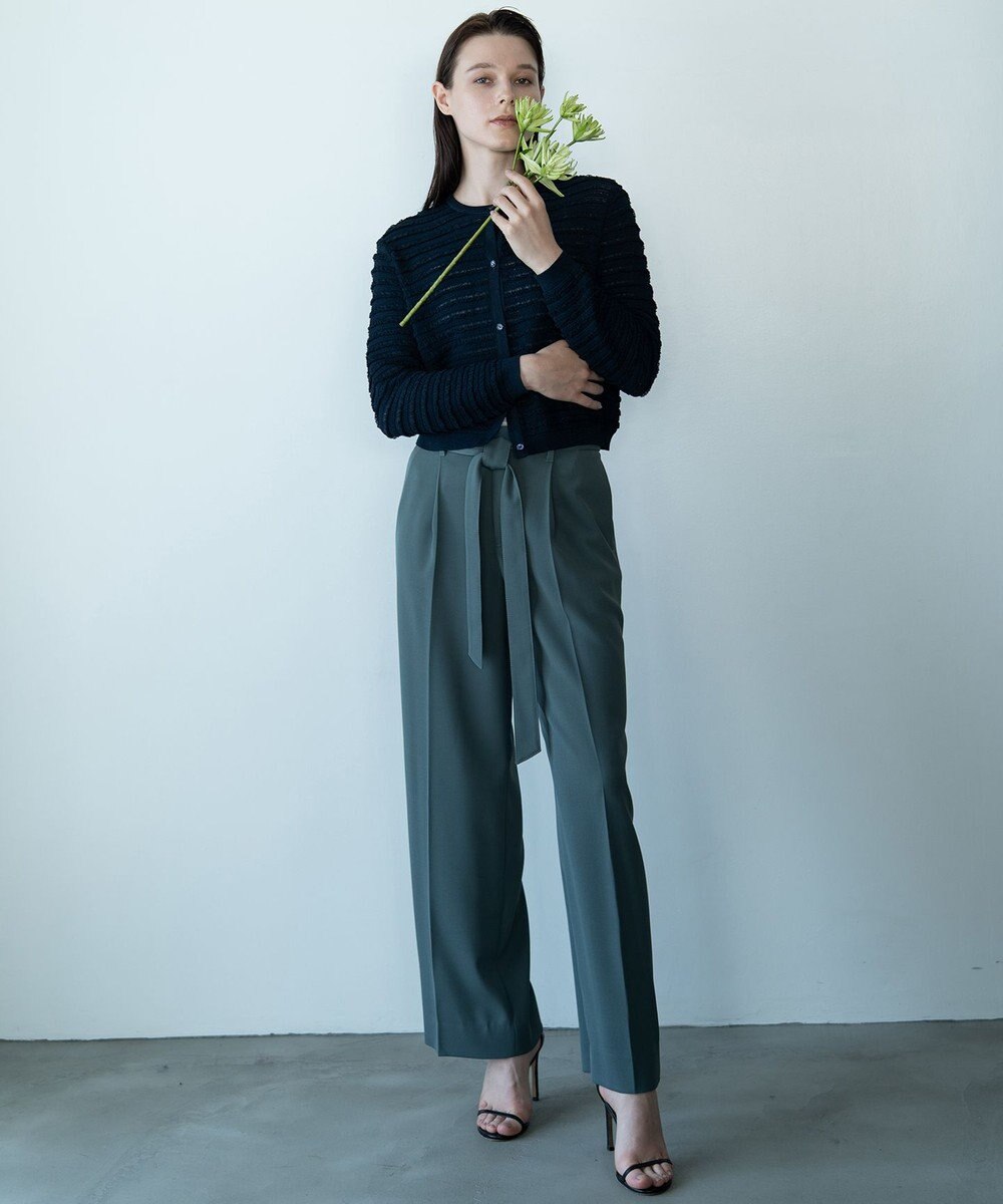 自由区 【カトリエムブーケ】Beau pantalon de forme デザインタックワイドパンツ 