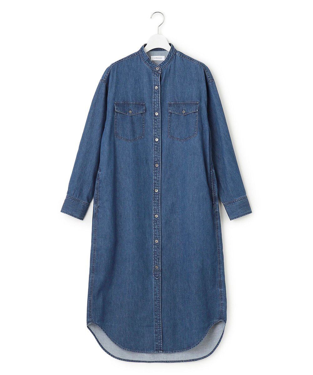 23区 【Oggi4月号掲載/洗える】23区DENIM ライトダンガリー シャツワンピース 