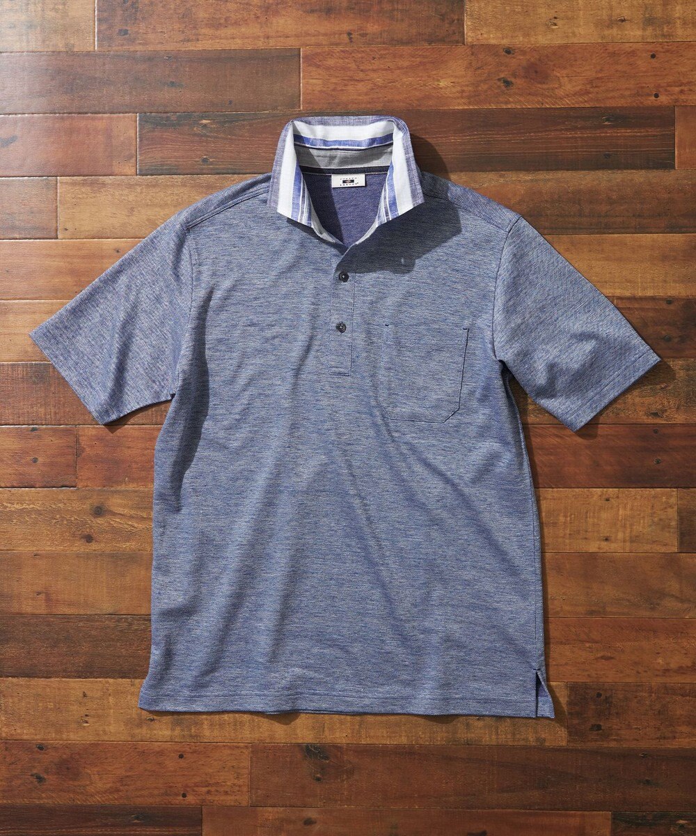 JOSEPH ABBOUD 【リネン素材/吸水速乾/日本素材】リネンハニカム ダディ ポロシャツ 