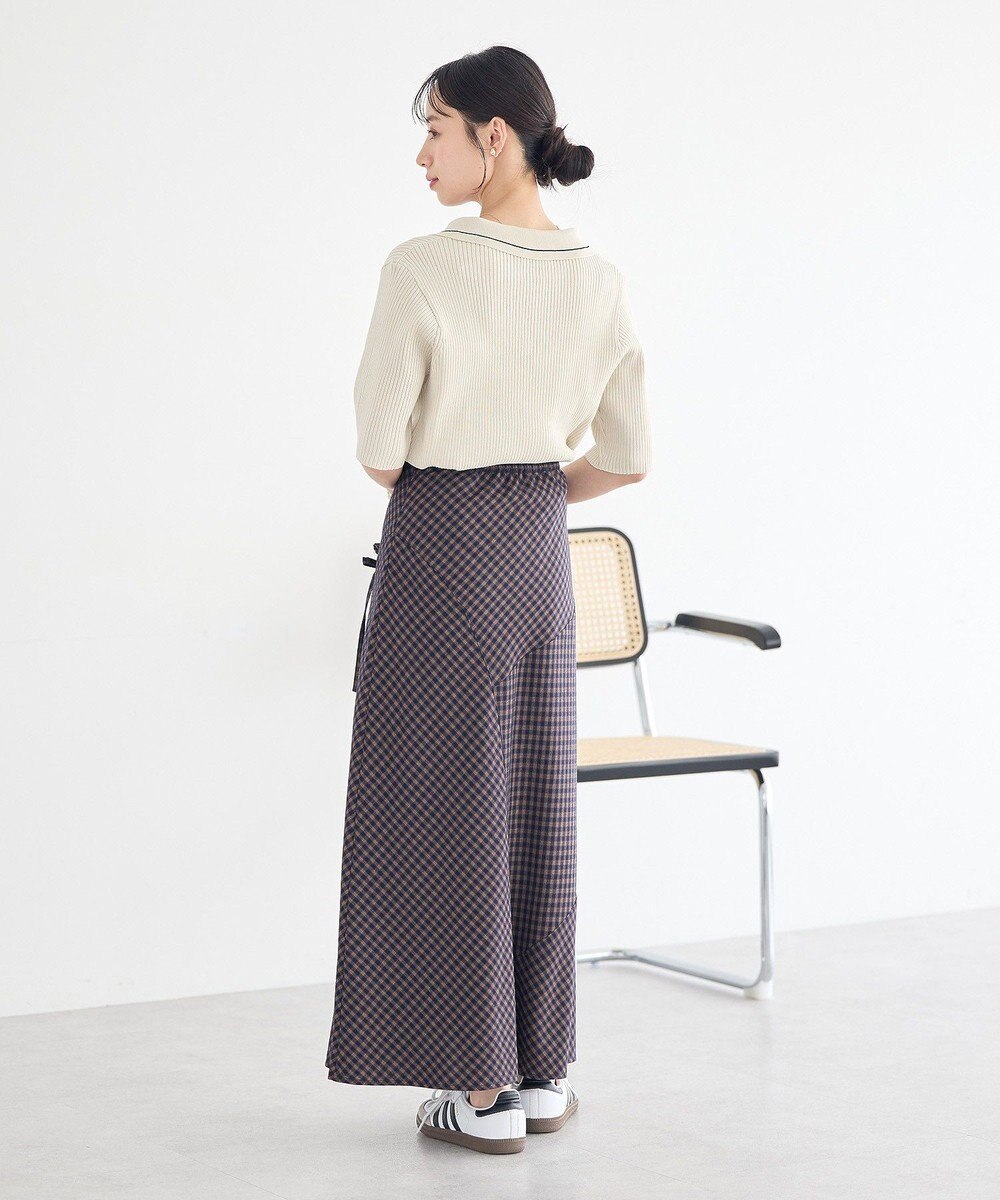 earth music&ecology ラインカラーポロニット 