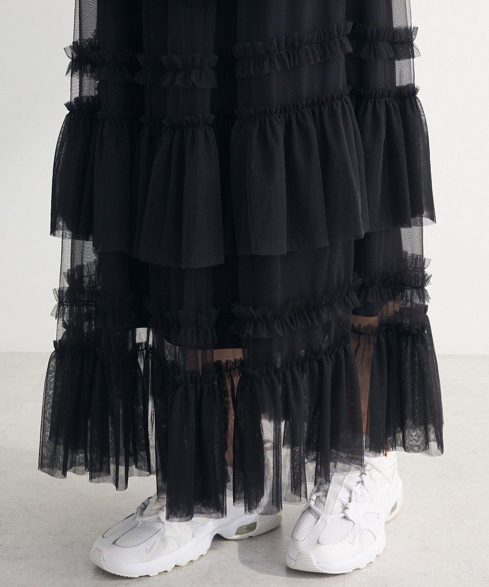 Green Parks ・ＥＬＥＮＣＡＲＥ　ＤＵＥチュールフリルティアードスカー 