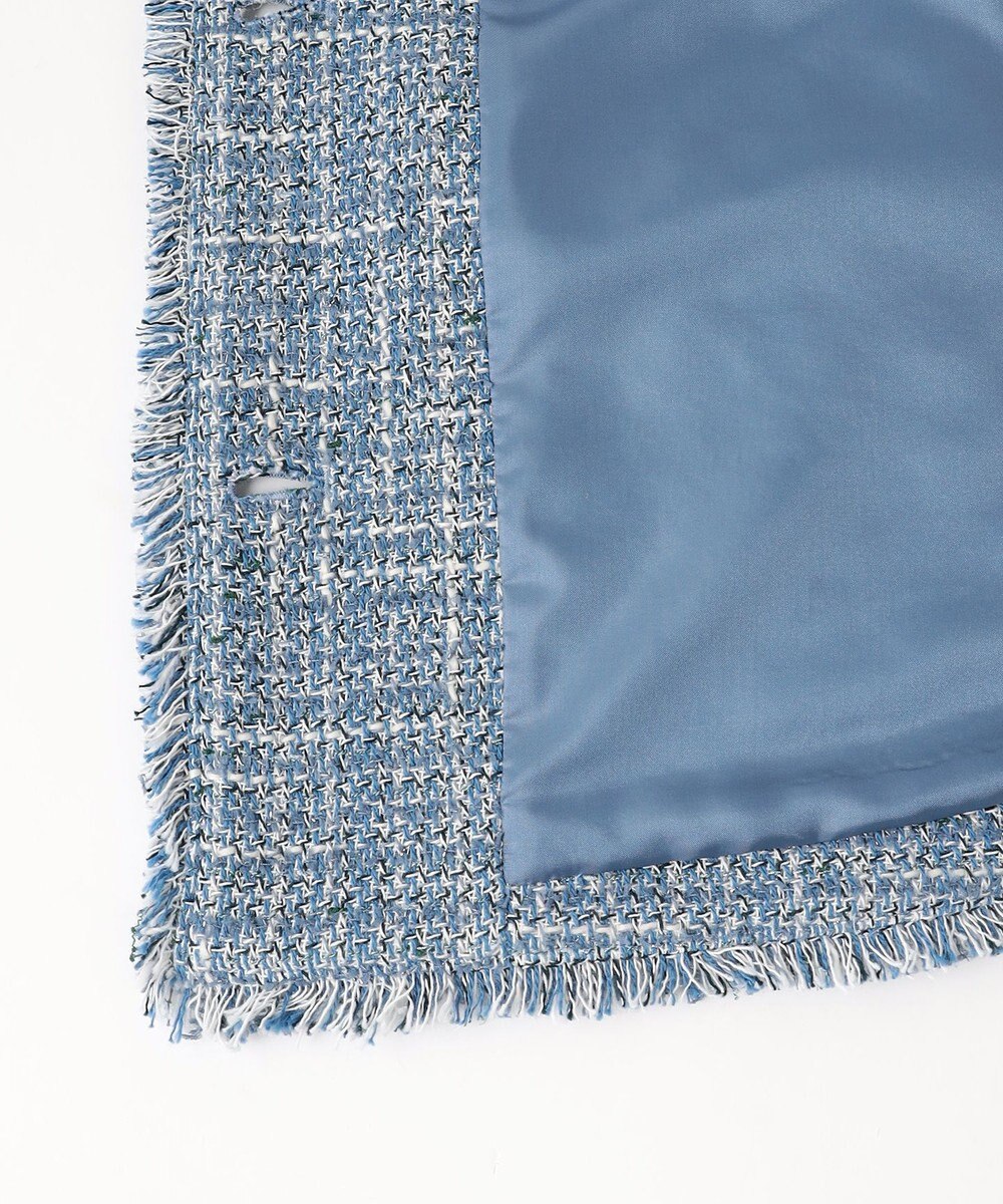 自由区 ファンシーノットツイード ジレ 