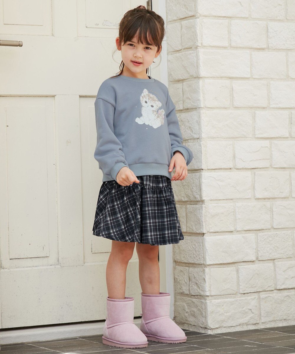 ANY KIDS アニマルプリントトレーナー 