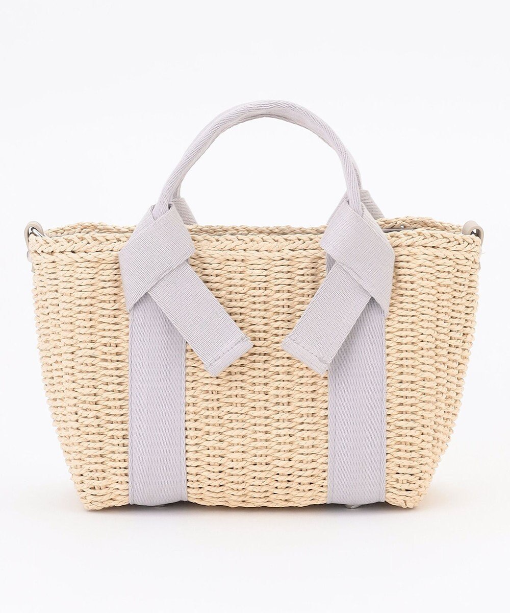 LA BAGAGERIE 【MONICA】リボンハンドル2WAYかごバッグ 