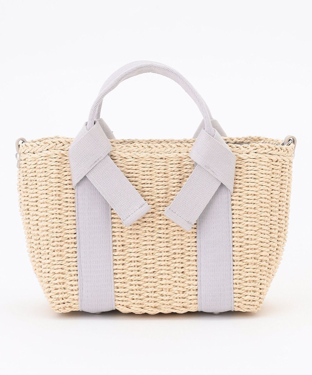 LA BAGAGERIE 【MONICA】リボンハンドル2WAYかごバッグ 
