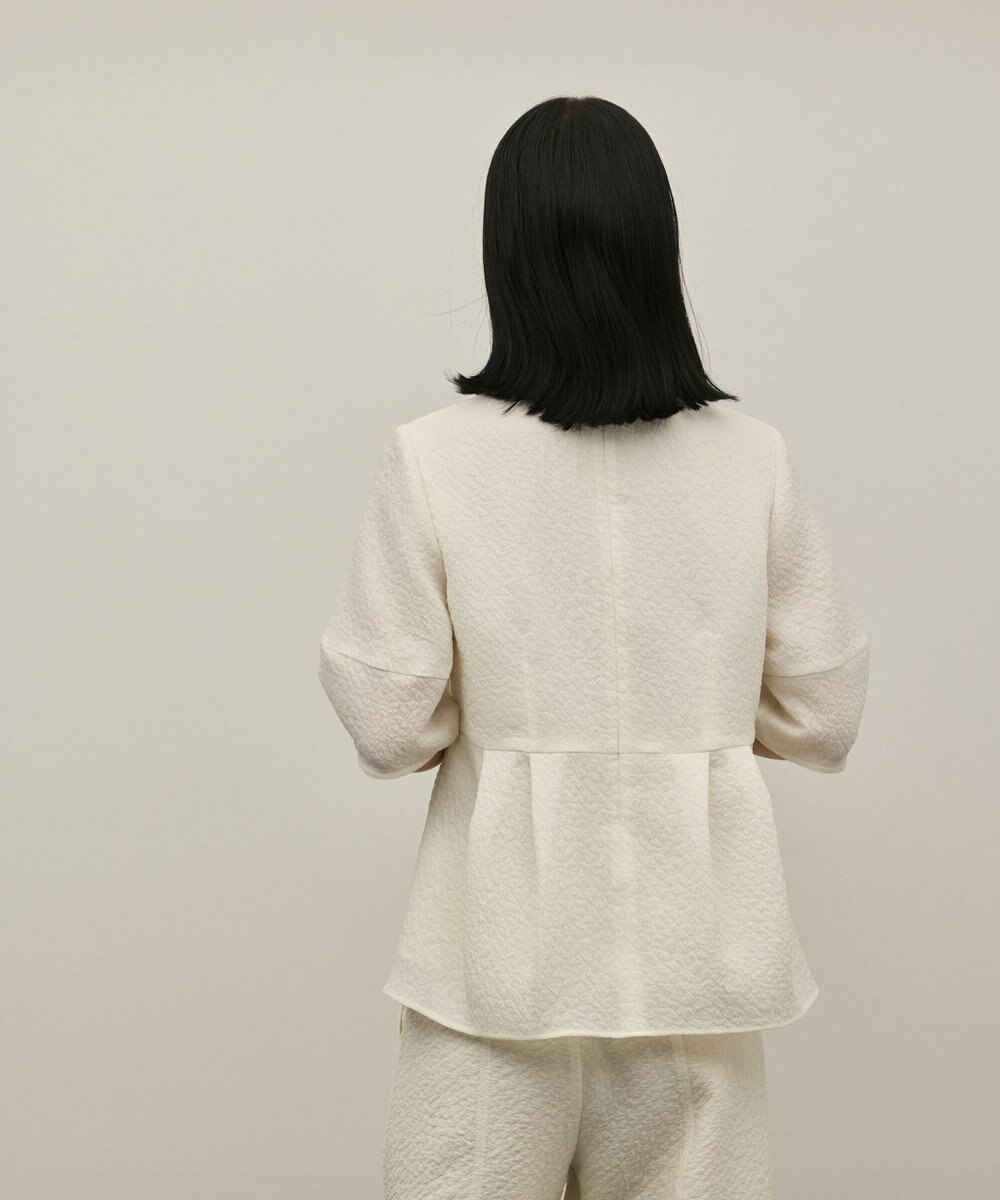 GRACE CONTINENTAL オーガンジージャガードトップ 