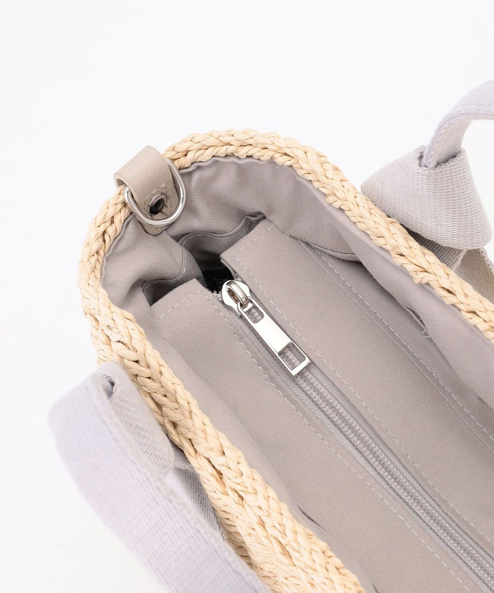 LA BAGAGERIE 【MONICA】リボンハンドル2WAYかごバッグ 