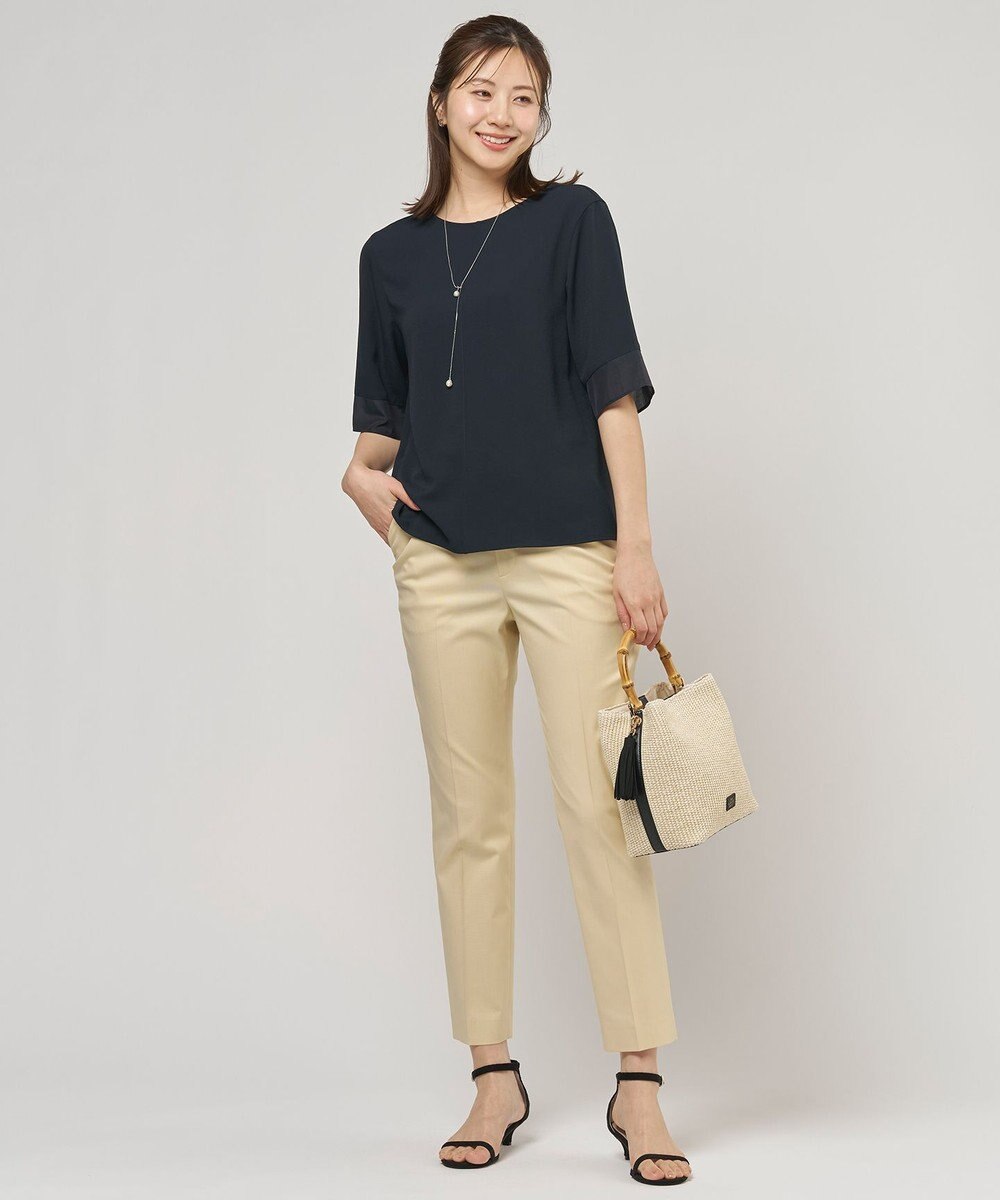 J.PRESS LADIES S 【セットアップ対応】Light ジョーゼット プルオーバー ブラウス 