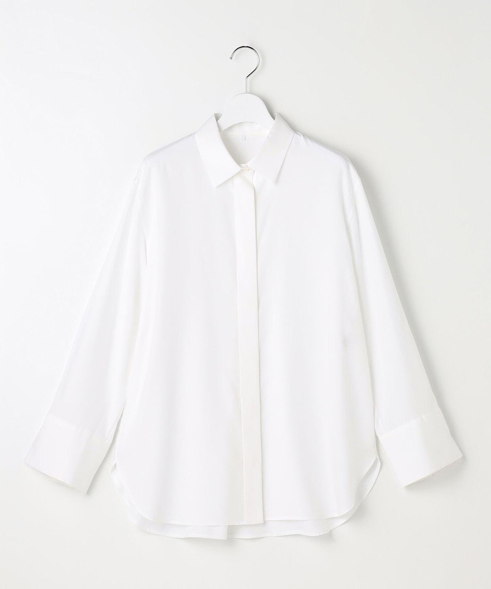 自由区 L ドレープブロード シャツブラウス 