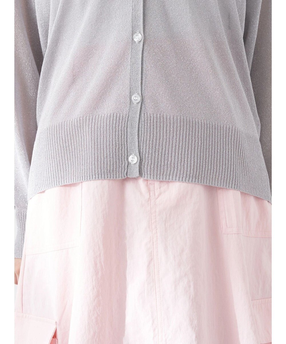 earth music&ecology ラメ入りニットカーディガン 