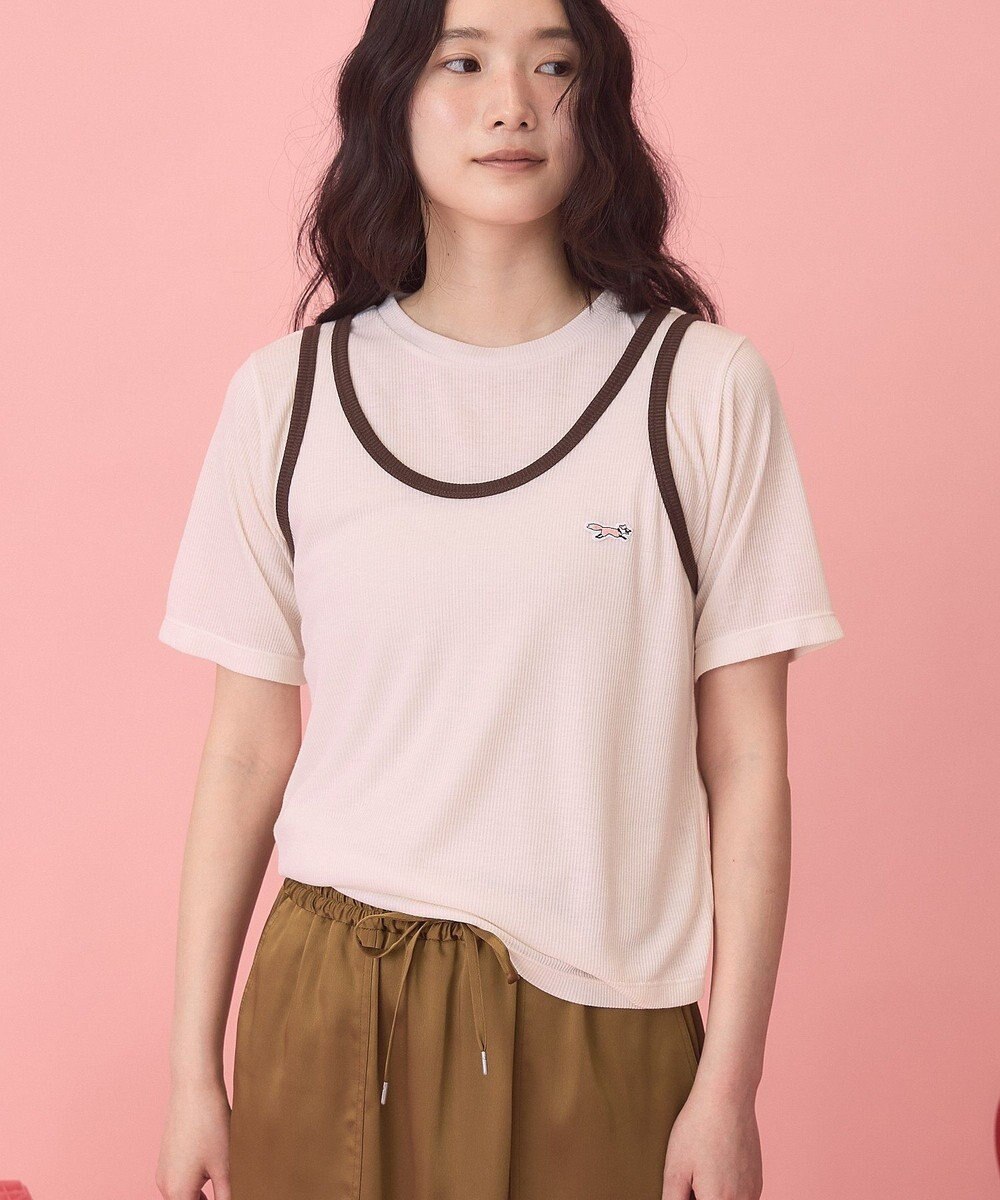 AMERICAN HOLIC 【PENNEY'S】配色タンクトップ+Tシャツ 