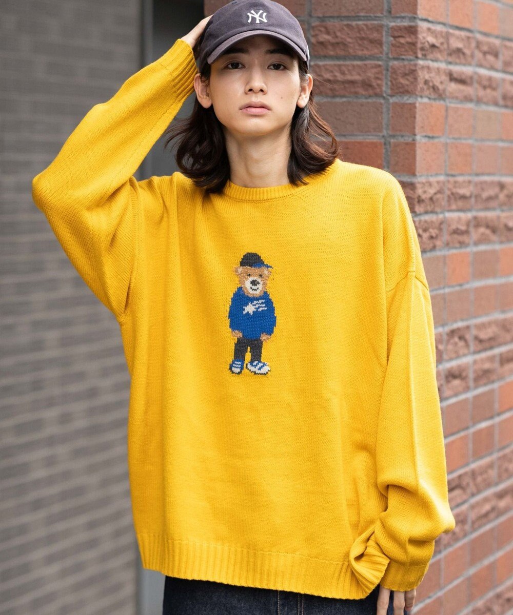 WEGO 【ユニセックス着用ITEM/MLサイズ展開】ジャガードアニマルプルオーバー 