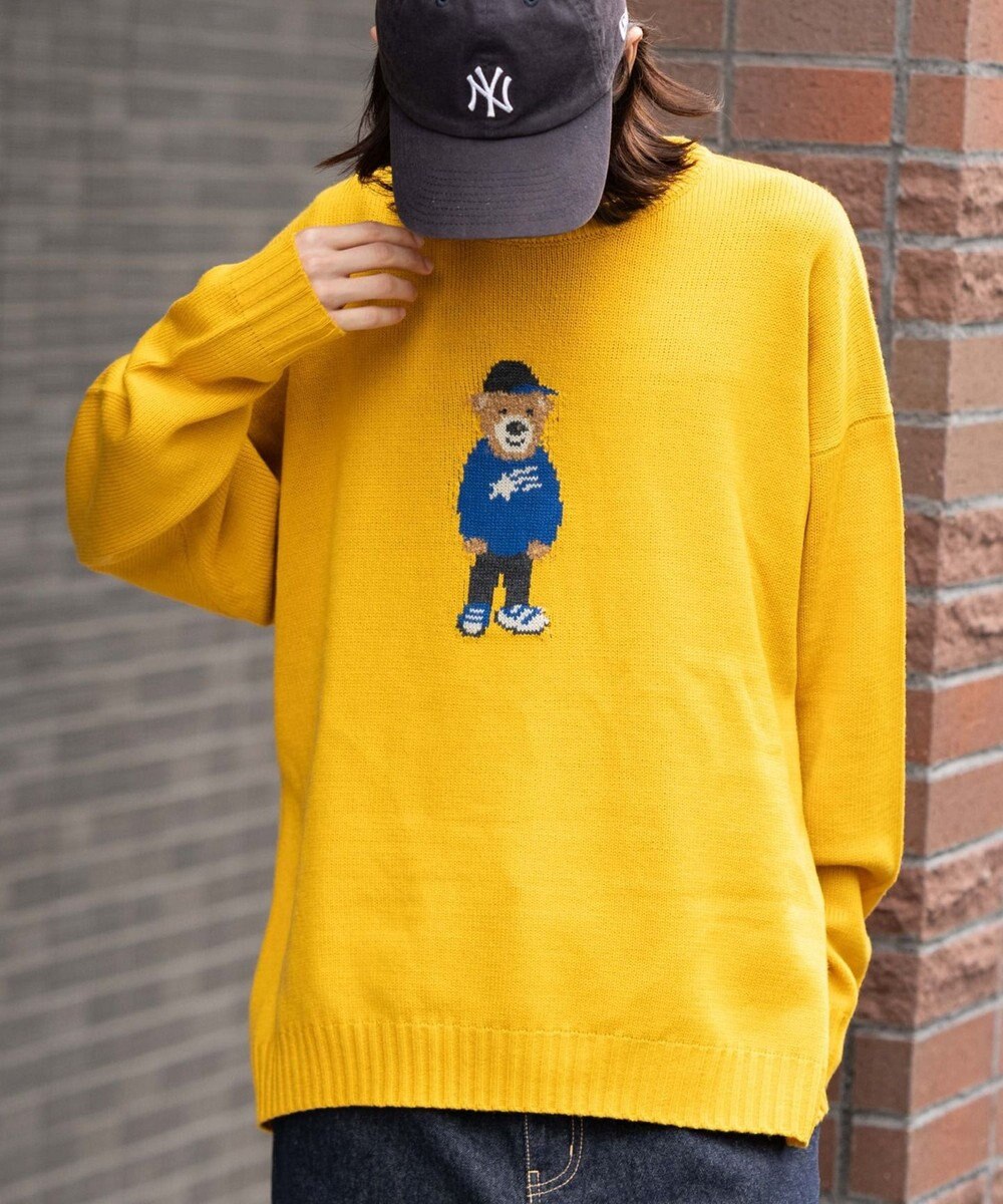 WEGO 【ユニセックス着用ITEM/MLサイズ展開】ジャガードアニマルプルオーバー 