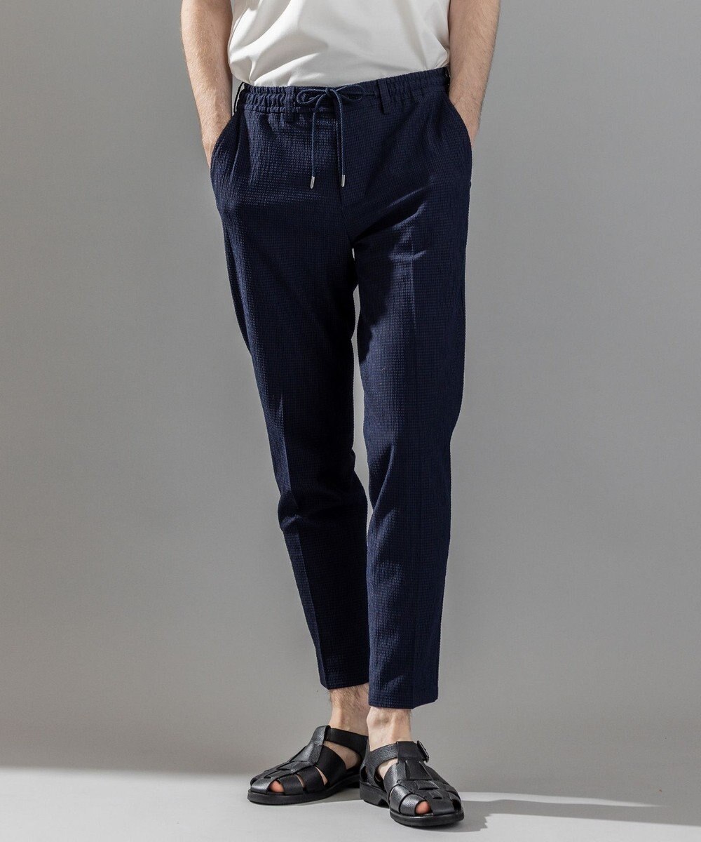 JOSEPH HOMME ＜新色追加＞新素材【通気性/ストレッチ】トリコサッカーストレッチ ドロスト付テーパードパンツ /  PEGG CONVERTIBLE 