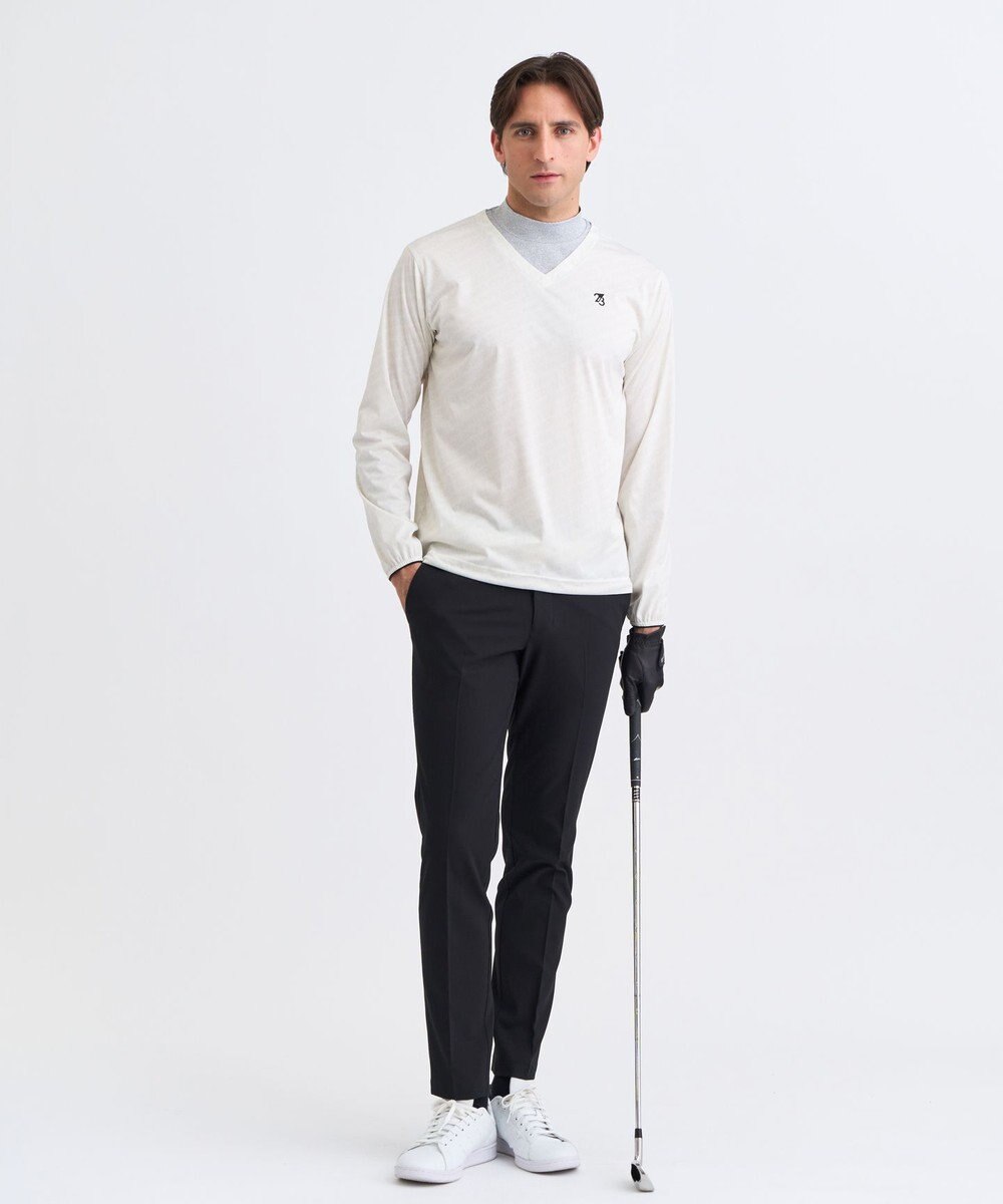 23区GOLF 【MEN】エアリージャージストレッチプルオーバー フェイクレイヤード 