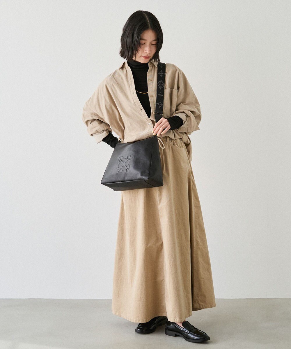 russet エンボスモノグラム2WAYショルダーバッグ(CE-1692) 