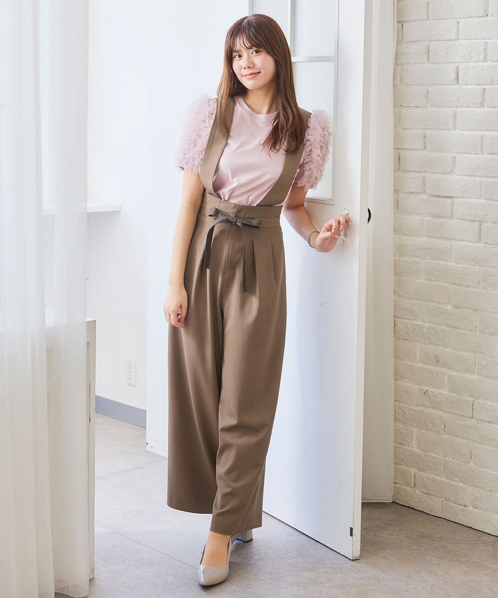 Feroux チュールスリーブ Tシャツ 