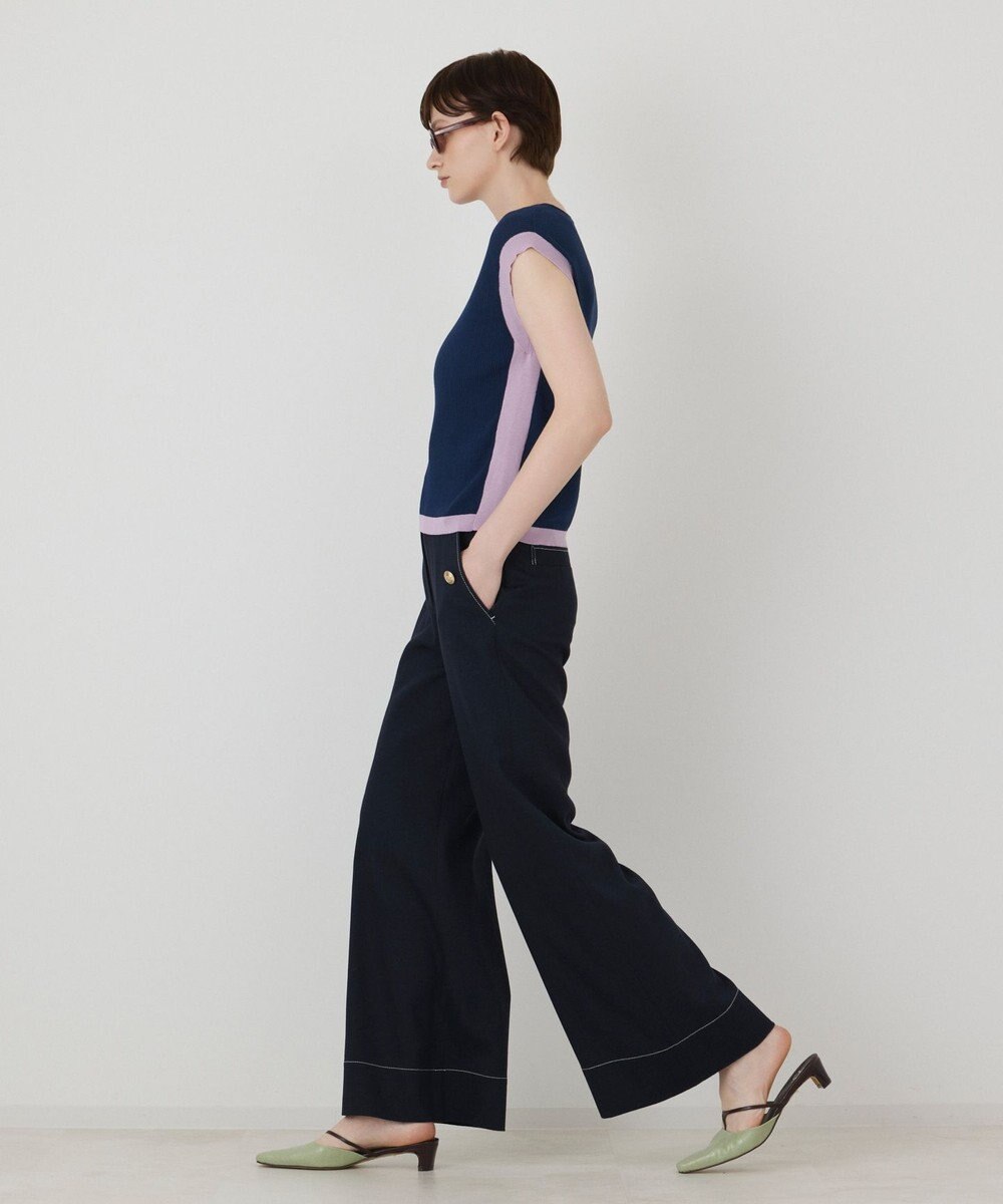 GRACE CONTINENTAL シャンブレーマリンパンツ 