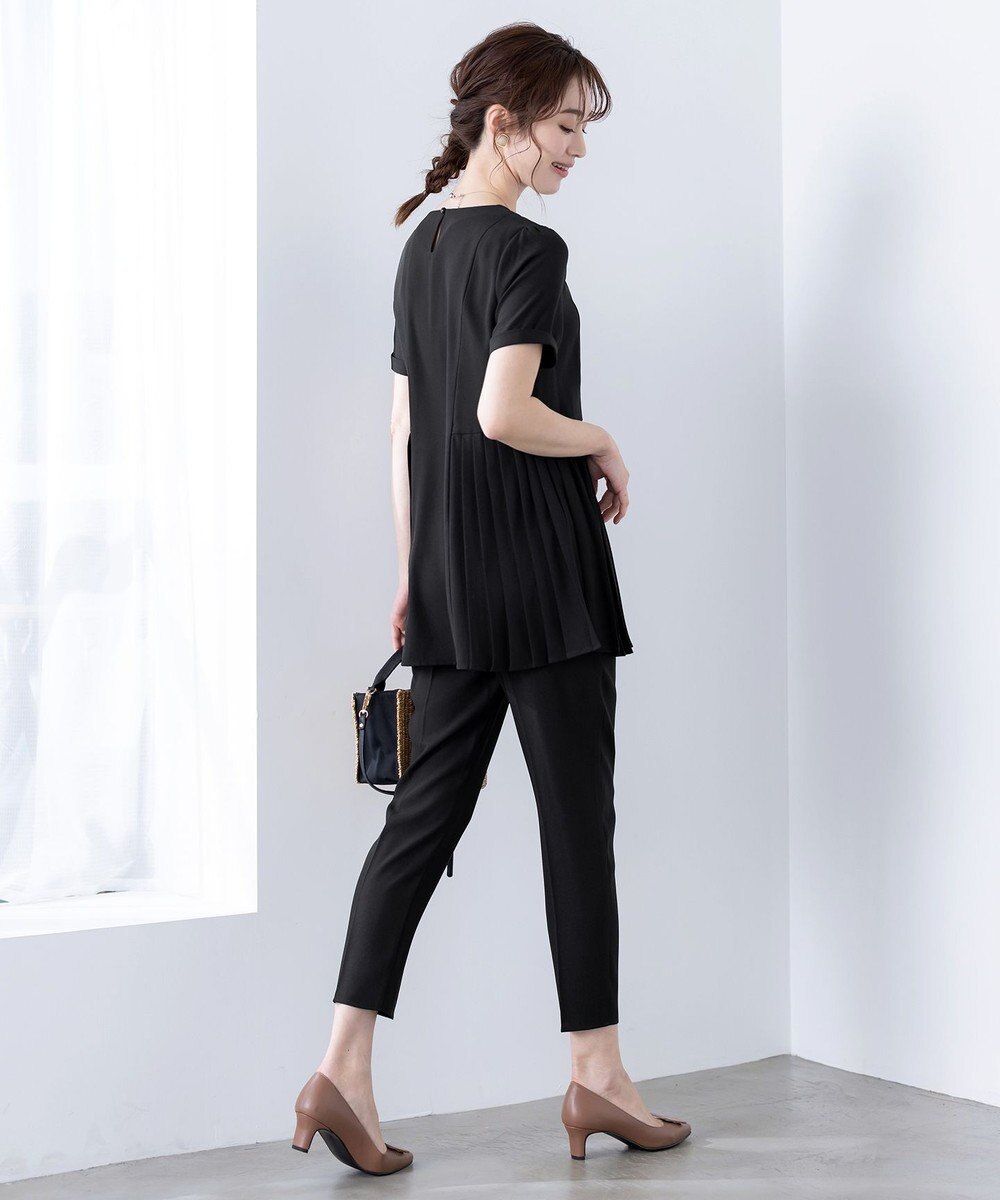 Tiaclasse 【洗える】ドロストテーパードパンツ 